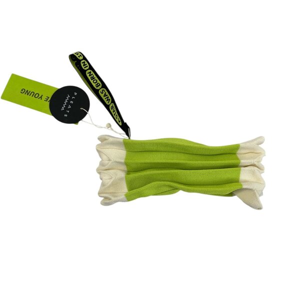 PleatsMama Korean Sustainable Knit Bag Olive Young Collaboration Make Up Pouch - Picture 1 of 12